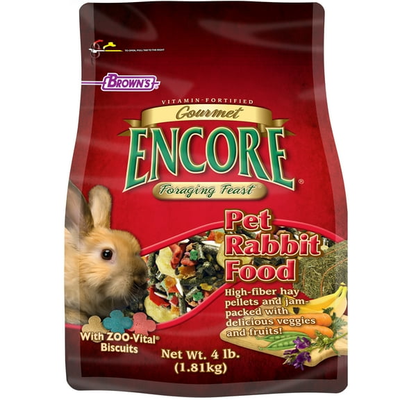 Encore Gourmet Foraging Feast Pet Rabbit Food, 4 lb.