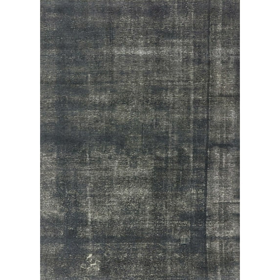Ahgly Company Machine Washable Indoor Rectangle Industrial Modern Light Black Area Rugs, 6' x 9'