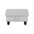 thumbnail image 6 of Gray Storage Ottoman Stool, Linen Fabric Ottomans Footstools for Living Room Bedroom, 6 of 7