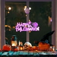 thumbnail image 1 of Decoraciones de Halloween, luces decorativas de Halloween, luces luminosas con letras, luces LED, decoraciones colgantes para fiestas de Halloween con ventosas, lámpara colgante con letras a pilas., 1 of 7