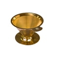 thumbnail image 1 of Filtro de café ATHIA Golden Dripper reutilizable de acero inoxidable, 1 of 8