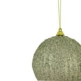 thumbnail image 3 of Northlight Green Glitter Shatterproof Plastic Christmas Ball Ornament, 4", 3 of 4