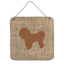 Bichon Frise Burlap and Brown BB1107 Wall or Door Hanging Prints