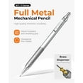 thumbnail image 5 of 30PCS Silver Metal Mechanical Pencil Set in Leather Case, 0.5/0.7/0.9/2.0mm Art Drafting Pencils with 16 Tubes Graphite Leads (6B 4B 2B HB 2H 4H) & Colored Refills for Sketching, Drawing, Writing, 5 of 8