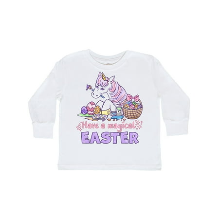 

Inktastic Have A Magical Easter Unicorn Gift Toddler Boy or Toddler Girl Long Sleeve T-Shirt
