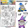 thumbnail image 2 of Gnome Clear Stamps Study Silicone Stamps for DIY Crafting Gnome Transparent Silicone Stamp Seals for DIY DIY Scrapbooking Card Making Photo Album Postcard Decoration, 2 of 8