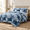 Blue-Queen(90"x96"), variant on Ton Reversible Patchwork Quilt Queen Size Brown&navy
