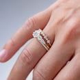 thumbnail image 4 of Jewelerix Women’s Round Cut Engagement Ring White Gold Vermeil Wedding Ring Brilliant Moissanite Diamond Birthday Gift for Her, 4 of 6