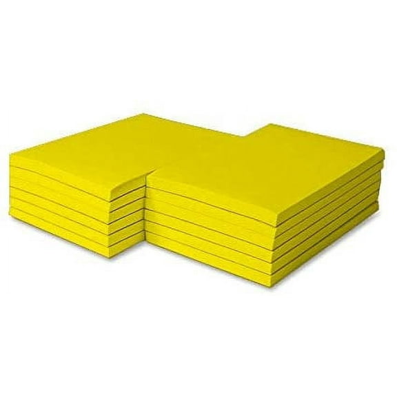 Colored Memo Note Pads - Yellow - Size 8.5 x 5.5" - 100 Sheets Per Pad, 5 Scratch Pads Per Pack
