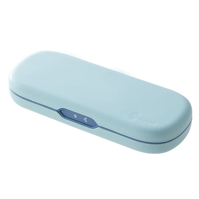 Caja de lápices de plástico con tapa, diseño apilable y elegante caja organizadora de almacenamiento de material de oficina, 22x8x4cm, 1 paquete