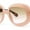 Beige Tortoise - Brown Pink, variant on Womens Mod Chic Oversized Round Thick Butterfly Plastic Designer Sunglasses Beige Tortoise - Brown Pink