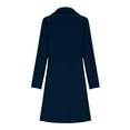 thumbnail image 4 of Ounisa Women Lapel BlazersElegant Notched Collar Double Breasted Wool Blend Over Coat, 4 of 6