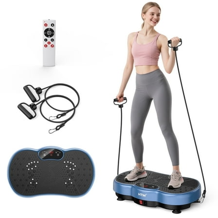 HTM Vibrating Platform Exercise Machine Clearance Compact Whole Body Vibration Plate Improve Body Fat Density