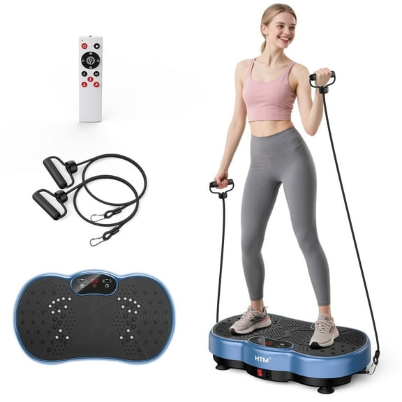 HTM Vibrating Platform Exercise Machine Clearance Compact Whole Body Vibration Plate Improve Body Fat Density
