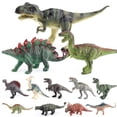 thumbnail image 3 of 12pcs Small Model Hollow Toy Simulation Dinosaur Animals Model, 3 of 9