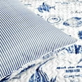 thumbnail image 2 of Lush Decor Coastal Reversible Washable Quilt Sets, Full/Queen, Indigo, 7-Pieces, 2 of 11