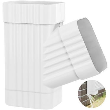 Gutter Y-Shaped Downspout Connector, 3.2 x 2.5 Inches Standard Tube Connector Diverter, Roof Gutter Rainwater Pipe Connector for Home Garage