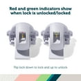 thumbnail image 5 of Safety 1st Secure-to-Explore Adhesive Magnetic Locks 2 Locks/1 Key, White, 5 of 17