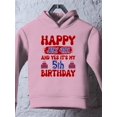 thumbnail image 3 of Happy 4Th Of July 5Th Bday Hoodie Toddler -Image by Shutterstock,  5 Toddler, 3 of 4