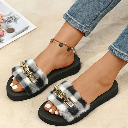 

PEASKJP Flip Flops for Women Summer Women Flip Flops Solid Color Open Toe Casual Shoes Pointy Toe Sandals Black 8.5