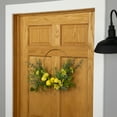 thumbnail image 3 of Northlight Lemon and Daisy Springtime Half Wreath - 22" - Yellow, 3 of 6