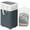 White & Grey, variant on Timeyard 75L Rolling Laundry Hamper with Wheels and Removable Wash Bag, Tall Collapsible Large Laundry Basket for Adults and Students Pink