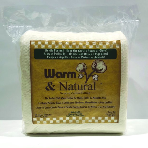 Warm & Natural Cotton Batting Queen 90x108