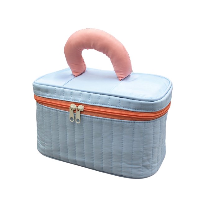 Cosmetic Bag Large Capacity Handle Rectangle/Triangle Women Cosmetic Storage Bag Bathroom Organizer Accessories