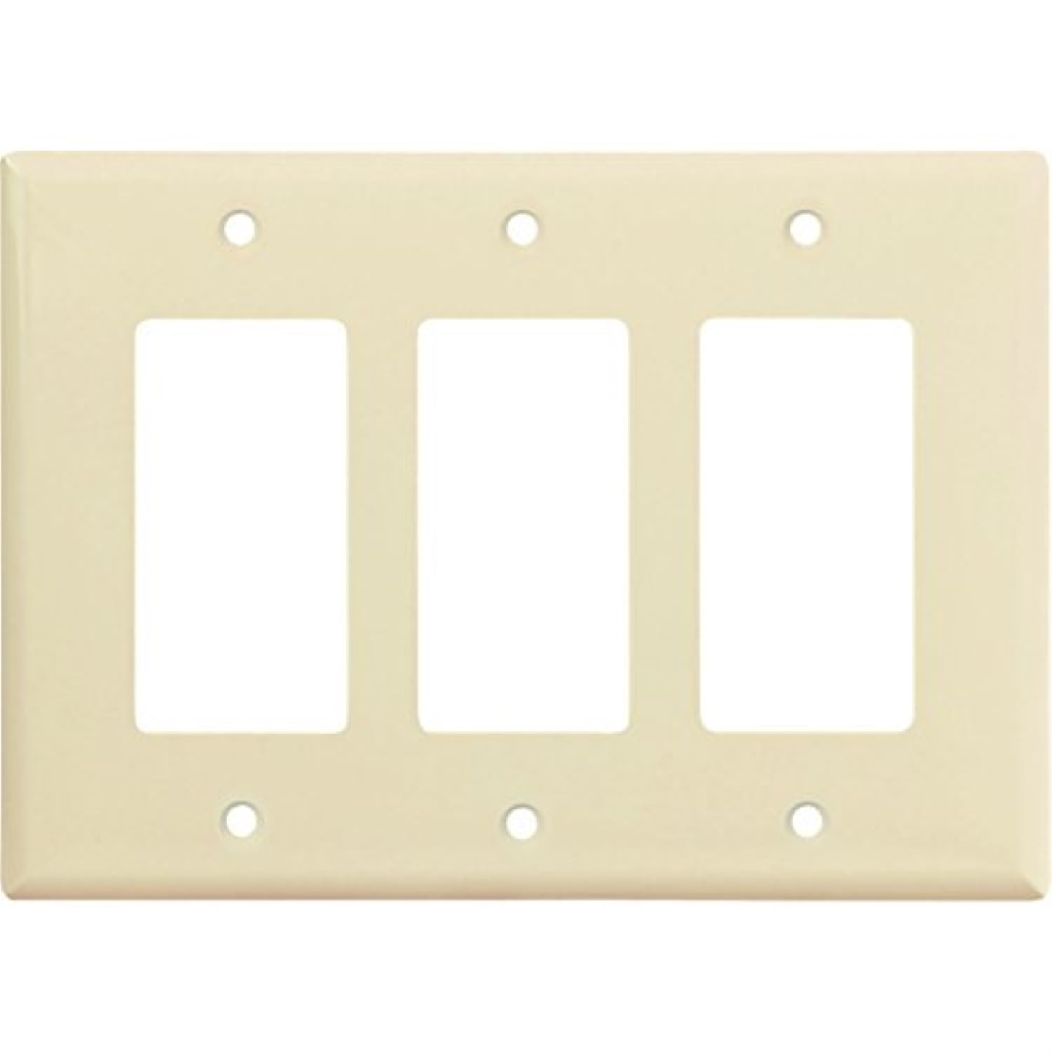 three gang gfci decorator switch plate, almond - Walmart ...