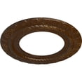 thumbnail image 3 of Ekena Millwork 10 5/8"OD x 5 3/4"ID x 1/2"P Claremont Ceiling Medallion (Fits Canopies up to 7"), Hand-Painted Root Beer Crackle, 3 of 7