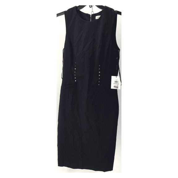 Calvin Klein Women's Round Neck Dress, Black, 8