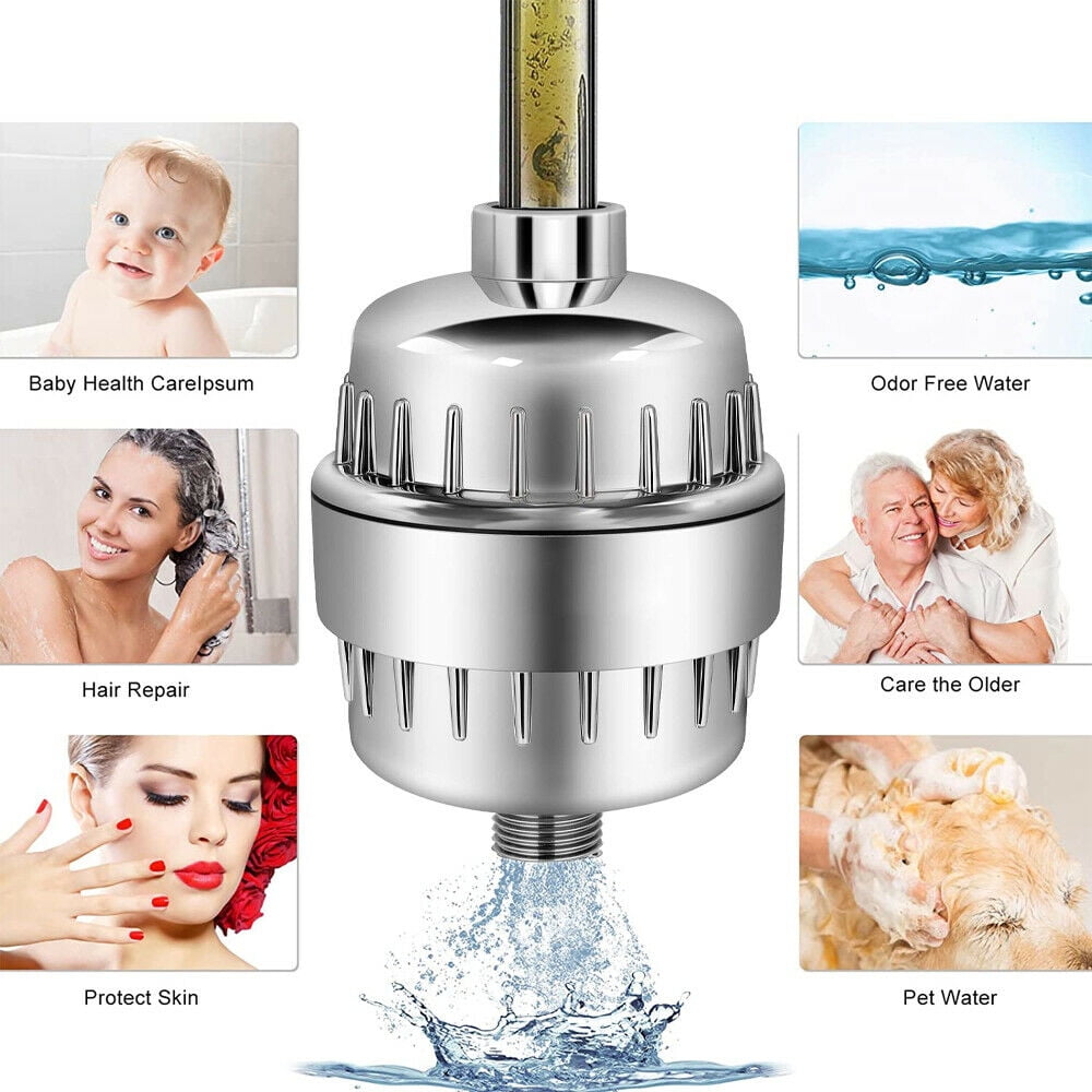 MDHAND 16Stage Shower Filter with Replaceable Water Filter Cartridge