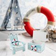 thumbnail image 5 of Hanging Wall Decor,Mediterranean Style Mini Beach Chair Decoration Children's Room Ocean Wind Desktop Small Box Decoration Shooting Props, 5 of 5