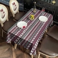 thumbnail image 2 of Green and Red Christmas Pattern Rectangle Tablecloth 60"x102",Waterproof Polyester Rectangle Table Cloth, Wipeable Spillproof Polyester Tablecloth for Dining, Camping, Indoor and Outdoor, 2 of 6