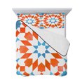 thumbnail image 7 of Orange Blue Boho Twin Size Down Alternative Comforter, Lightweight Comforter Quilt Bedding Set with Pillow Shams Modern Ethnic Abstract Geometric All Seasons Bed Comforter Duvet Insert 68"x86", 7 of 7