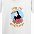 thumbnail image 4 of Inktastic Save the Rainforest Toucan Illustration Youth T-Shirt, 4 of 5
