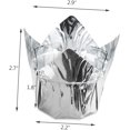 thumbnail image 5 of 100pcs Wedding Wrapping Paper Mini Paper Cups Silver Wrapping Paper Cake Accessory Cake Paper Cups Baking Cupcake Cup Muffin Cup Cake Moulding Holder Cup Cupcake Foil Muffin Liners, 5 of 5