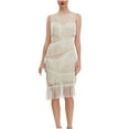 thumbnail image 2 of Sequin Dress for Women Dgankt Women’s 20s Flpper Dress Sleeveless All Over Tassel Tiered Fringe Cocktail Party Dress, 2 of 4