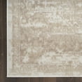 thumbnail image 2 of 8' X 10' Beige and Ivory Medallion Power Loom Distressed Area Rug, 2 of 10