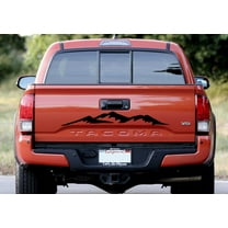 Mountain Range VINYL decal for Toyota Tacoma tailgate Truck and others. 38"x5" (BLACK)