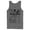 Charcoal, variant on Men's Justice League Vintage Hero Panels Tank Top Charcoal X Large