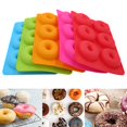 thumbnail image 3 of Molde de silicona antiadherente para hornear rosquillas, herramientas de decoración, Bagels, Muffins, Donuts, 3 of 4