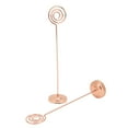 thumbnail image 1 of Table Number Stands, Metal Steady Table Number Holder  For Anniversary Party For Wedding Office Rose Gold, 1 of 8