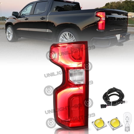 LED Tail Light w/Wiring Harness For 2019-2023 Chevy Silverado 1500 Left Side