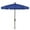 Champagne Bronze, variant on 7.5 ft. 6 Rib Crank Bright Aluminum Hex Garden Umbrella with Pacific Blue Vinyl Coated Weave Canopy
