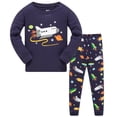 thumbnail image 1 of Conjuntos de Pijamas de dinosaurio de Navidad para niños de 3 a 8 años, ropa de dormir a rayas, Pijamas de Papá Noel para bebés, 1 of 3