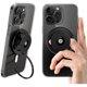 thumbnail image 1 of wonima11 MagOne Ultra (Plate Edition) Phone Grip Stand with Leather Finger Strap, Removable Magnetic Ring Holder Kickstand Loop, Double-Sided Magnetic Accessories for Phone-Black, 1 of 1