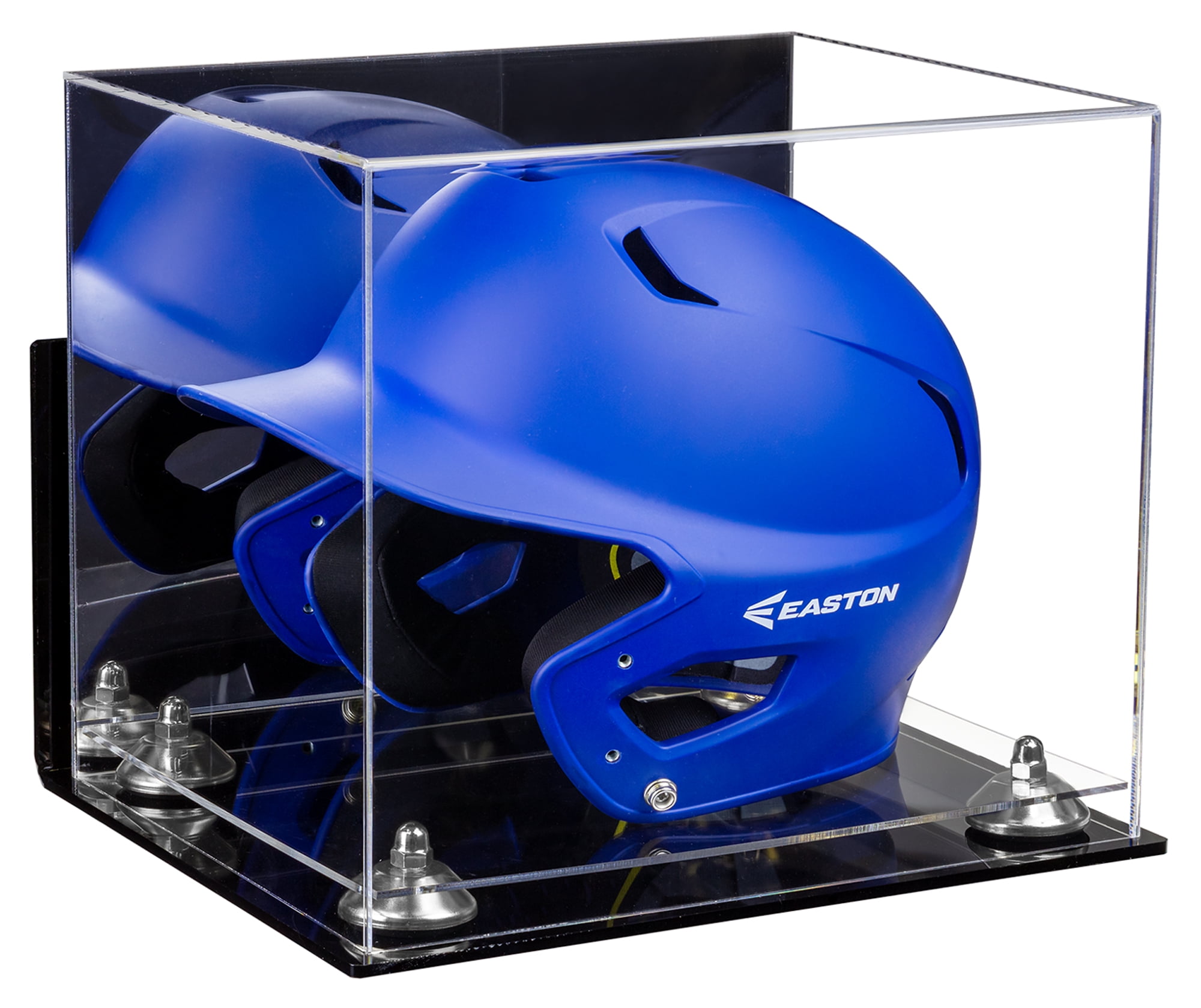 Acrylic Baseball Batting Helmet Display Case with Mirror, Wall Mount