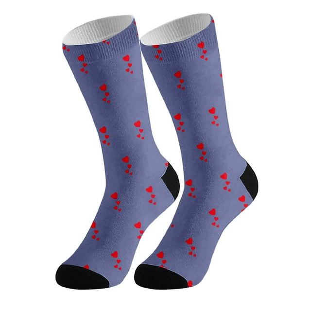 TINZ DIY Custom Socks With Picture Funny Print Photo Socks Customized Novelty Sock For Men Women Socks Women Training Small Socks for Women plus Size Compression Socks Wide Calf