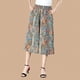 thumbnail image 1 of Pantalones cortos finos de verano Ropa para madres de mediana edad y mayores Pantalones anchos de cintura alta con cintura elástica Culottes coloridos, 1 of 5